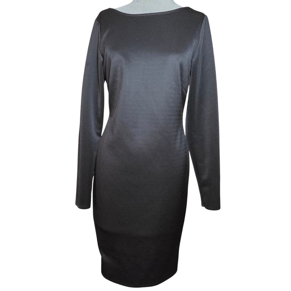 Black Long Sleeve Bodycon Dress Size Large